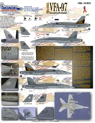 Twobobs 48-030 - F/A-18A VFA-97 Thoroughbred Warhawks!!