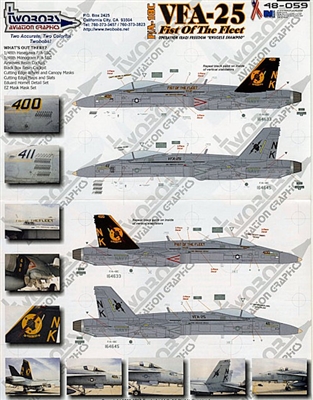 Twobobs 48-059 - F/A-18C VFA-25 Fist of the Fleet