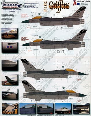 Twobobs 48-098 - F-16C Golden State Griffins