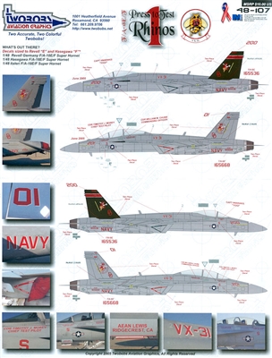 Twobobs 48-107 - F/A-18E/F Press to Test  Rhinos #1