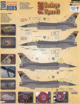 Twobobs 48-175 - F-16C Buckeye Vipers #1