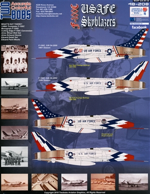 Twobobs 48-208 - F-100C USAFE Skyblazers