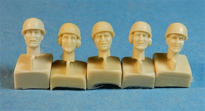 Ultracast 35025 - British Heads (with Armoured Corps Helmets)