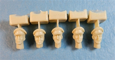 Ultracast 35030 - British Heads WWII (with Officers Service Caps)