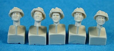 Ultracast 35041 - British Heads WWII (with Camouflaged Mk III Helmets)