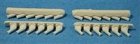 Ultracast 48009 - P-51D Mustang Detailed Exhausts (fits Tamiya Kit #61040 and #61044)