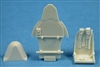 Ultracast 48019 - Hawker Hurricane Seat (with armor plate for Hasegawa kits)