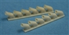 Ultracast 48057 - Hawker Typhoon Exhausts (fits Hasegawa kits)