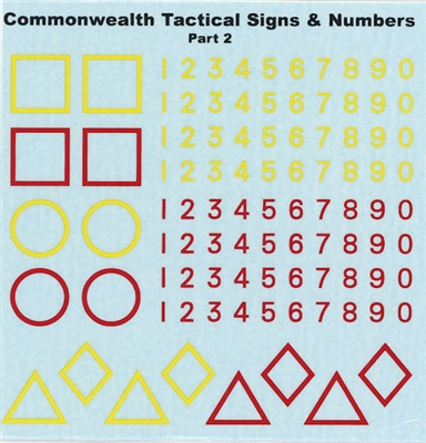 Ultracast D35011 - Commonwealth Tactical Signs & Numbers, Part 2