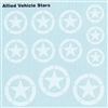 Ultracast D35012 - Allied Vehicle Stars, WWII Armour Decals