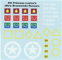 Ultracast D35015 - 8th Princess Louise's (New Brunswick) Hussars, NW Europe 1944-45, Canadian Armour Decals, WWII