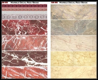 Uschi 1018 - Marble Decal "Red & Beige"