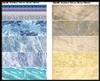 Uschi 1019 - Marble Decal "Blue & Beige"