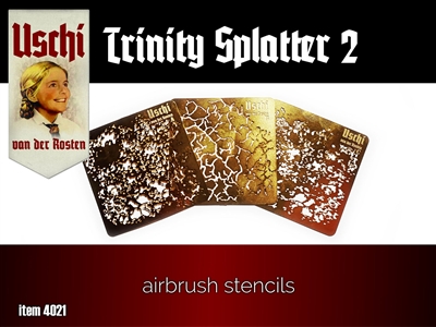 Uschi 4014 - Trinity Splatter Airbrush Stencils