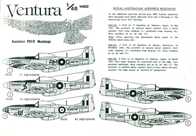 Ventura V4802 - Australian P51D Mustangs
