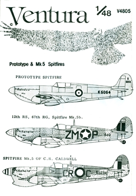 Ventura V4805 - Prototype & Mk 5 Spitfires