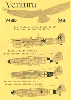 Ventura V4815 - "Defence of the Reich" Bf109's plus Yugoslav Spitfire Mk V c