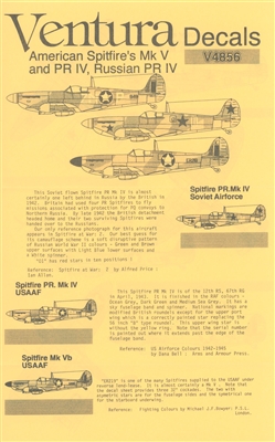 Ventura V4856 - American Spitfires Mk V and PR IV, Russian PR IV