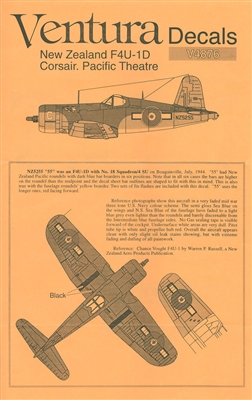 Ventura V4876 - New Zealand F4U-1D Corsair, Pacific Theatre