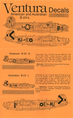 Ventura V4878 - American and Australian B-24's