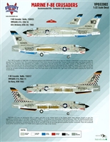 Victory Productions VPD32002 - Marine F-8E Crusaders (for Trumpeter F-8E kit)