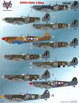 Victory Productions VPD32004 - Spitfires - Eights & Nines