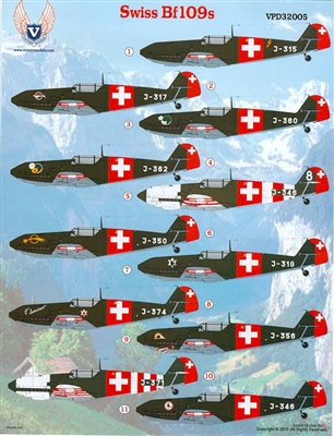 Victory Productions VPD32005 - Swiss Bf-109s