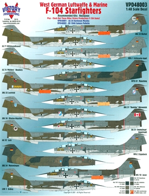 Victory Productions VPD48003 - F-104 Starfighters (West German Luftwaffe & Marine)