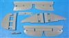 Vector VDS48-037 - La-5 Corrected Control Surfaces, Oil Cooler and Bomb Rack Fairings (for 1/48 Zvezda kit)