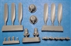 Vector VDS48-055 - PV-1 Ventura Corrected Propellers and Crankcases (fits Revell kit)