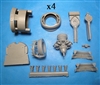 Vector VDS48-078 - B-24 Engines, Corrected Cowls with Open Flaps and Turbochargers (fits Revell / Monogram kits)