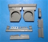 Vector VDS48-107 - P-40E/N Wheel Wells with Canvas (for Hasegawa kit)