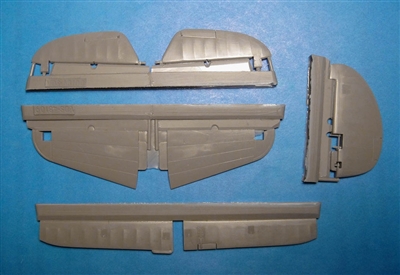 Vector VDS48-109 - P-40E/N Control Surfaces (for Hasegawa kit)