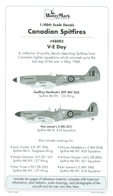 WaterMark 48005 - Canadian Spitfires, VE-Day