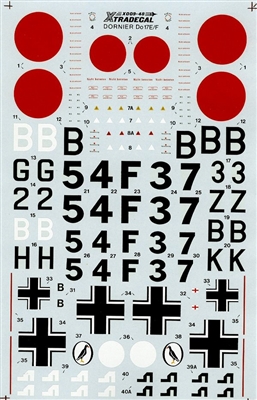 Xtradecal X009-48 - Dornier Do 17E/F