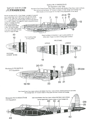Xtradecal X48038 - Normandy Invasion Aircraft