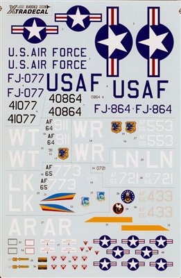 Xtradecal X062-48 - USAFE RF-4C and F-4D Phantoms based in England Part 1