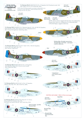 Xtradecal X48092  - P-51D Mustang Mk IV in RAF, RCAF and RAAF Service