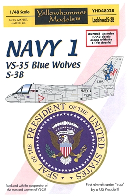 Yellowhammer YHD48028 - Navy 1 VS-35 Blue Wolves S-3B
