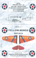 Yellow Wings 48-001 - Pre-WWII 1937-41 USN TBD-1 Devastator