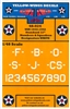 Yellow Wings 48-024 - USN 1932-1942 Standard 12" Numbers & Squadron Designators, White