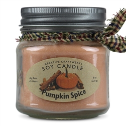 Pumpkin Spice Scented Soy Candle