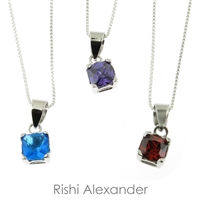Rishi Alexander 925 Sterling children's birthstone necklace