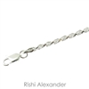 925 sterling silver diamond cut rope chain necklace gorgeous bracelet