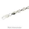 925 sterling silver diamond cut rope chain necklace gorgeous bracelet