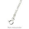 Sterling Silver Figaro chain beautiful anklet for summertime spring time fall at the pool beach or lake