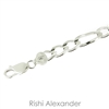 Sterling Silver Figaro Chain mm thick with spring ring clasp