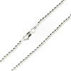 Sterling Silver Ball Bead Chain 3mm thick with lobster claw clasp
