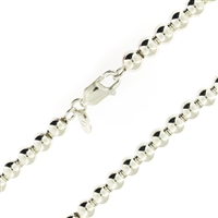 Sterling Silver Ball Bead Chain 6mm thick with lobster claw clasp