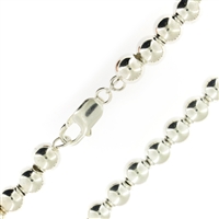 Sterling Silver Ball Bead Chain 8mm thick with lobster clasp